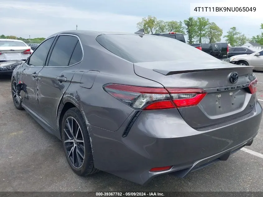 2022 Toyota Camry Se Awd VIN: 4T1T11BK9NU065049 Lot: 39367782