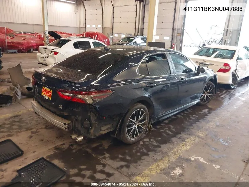 4T1G11BK3NU047888 2022 Toyota Camry Se Awd