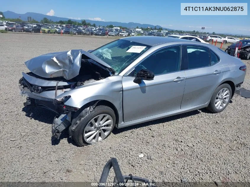 4T1C11AK3NU062875 2022 Toyota Camry Le