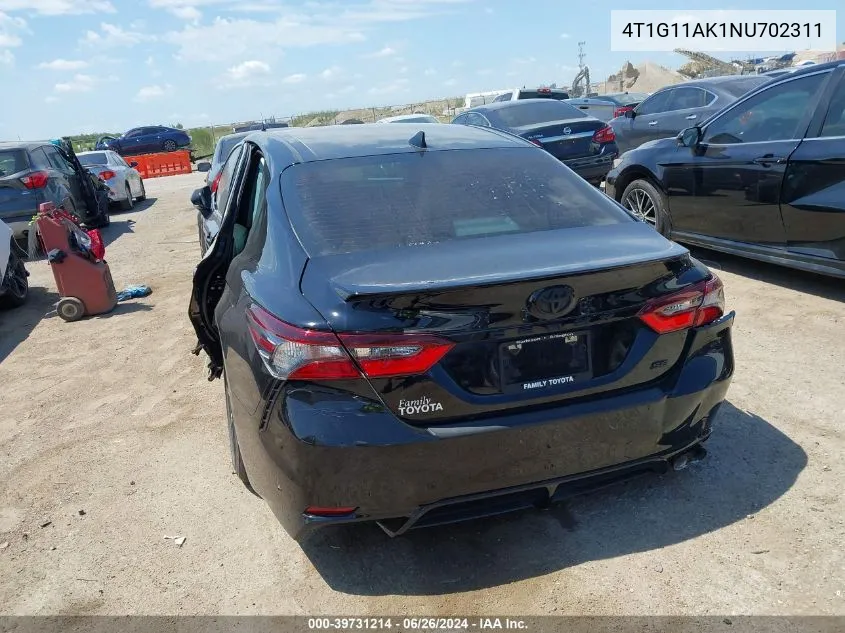 4T1G11AK1NU702311 2022 Toyota Camry Se