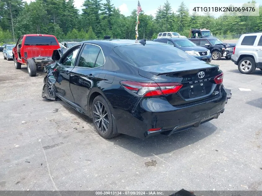 2022 Toyota Camry Se Awd VIN: 4T1G11BK2NU069476 Lot: 39813134