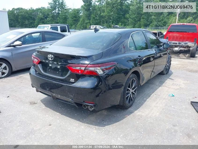 2022 Toyota Camry Se Awd VIN: 4T1G11BK2NU069476 Lot: 39813134