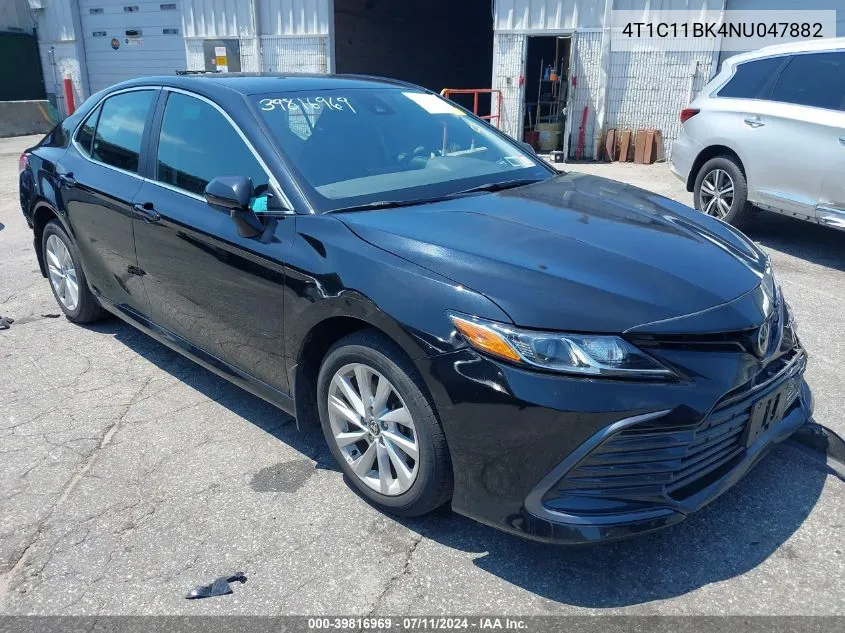 2022 Toyota Camry Le Awd VIN: 4T1C11BK4NU047882 Lot: 39816969