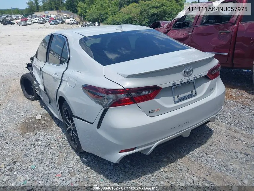 2022 Toyota Camry Se VIN: 4T1T11AK4NU057975 Lot: 39846162