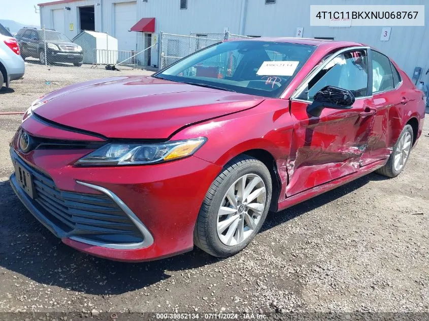 4T1C11BKXNU068767 2022 Toyota Camry Le Awd