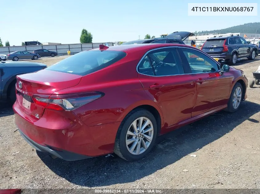 4T1C11BKXNU068767 2022 Toyota Camry Le Awd