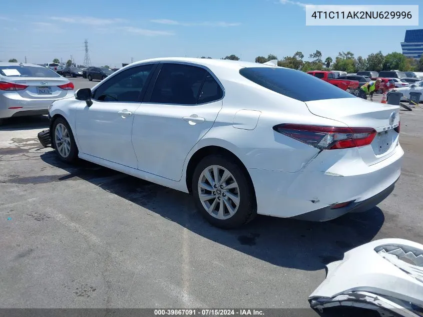 2022 Toyota Camry Le VIN: 4T1C11AK2NU629996 Lot: 39867091