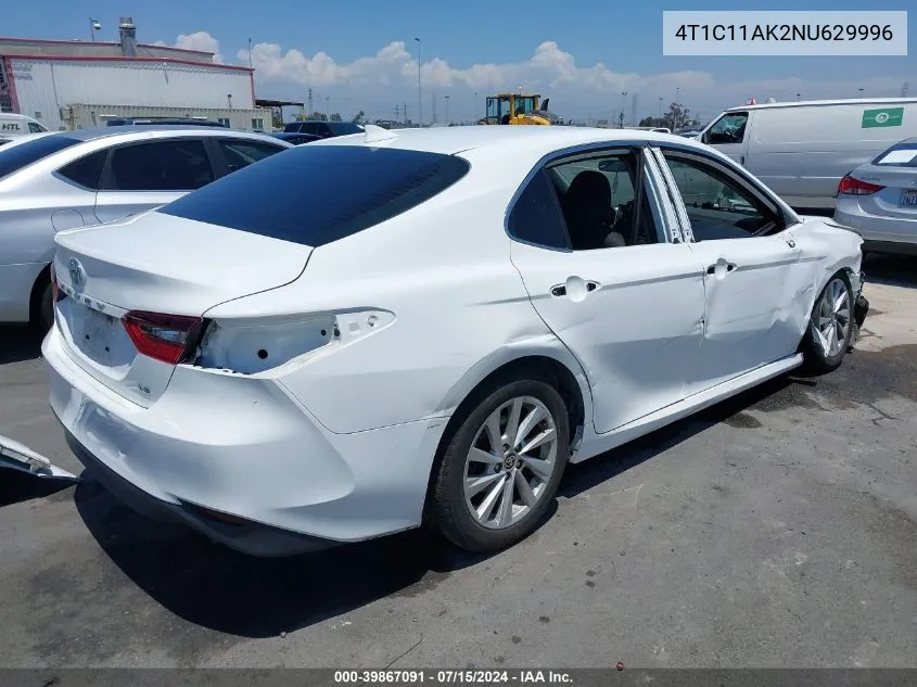 4T1C11AK2NU629996 2022 Toyota Camry Le