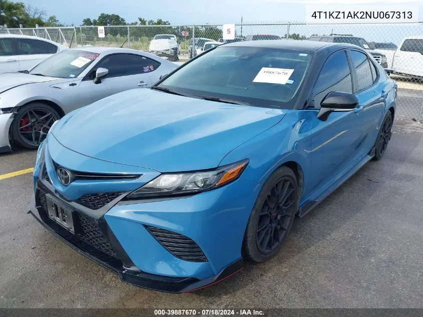 4T1KZ1AK2NU067313 2022 Toyota Camry Trd