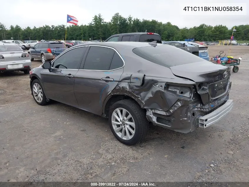 4T1C11BK1NU058354 2022 Toyota Camry Le Awd