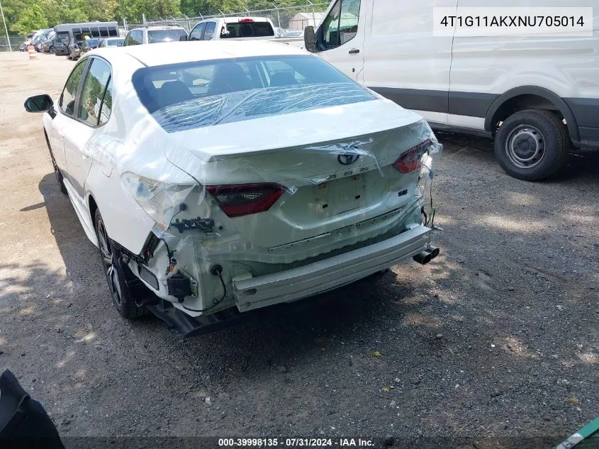 4T1G11AKXNU705014 2022 Toyota Camry Se