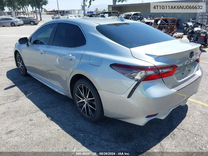 2022 Toyota Camry Se VIN: 4T1G11AK6NU066632 Lot: 40207120