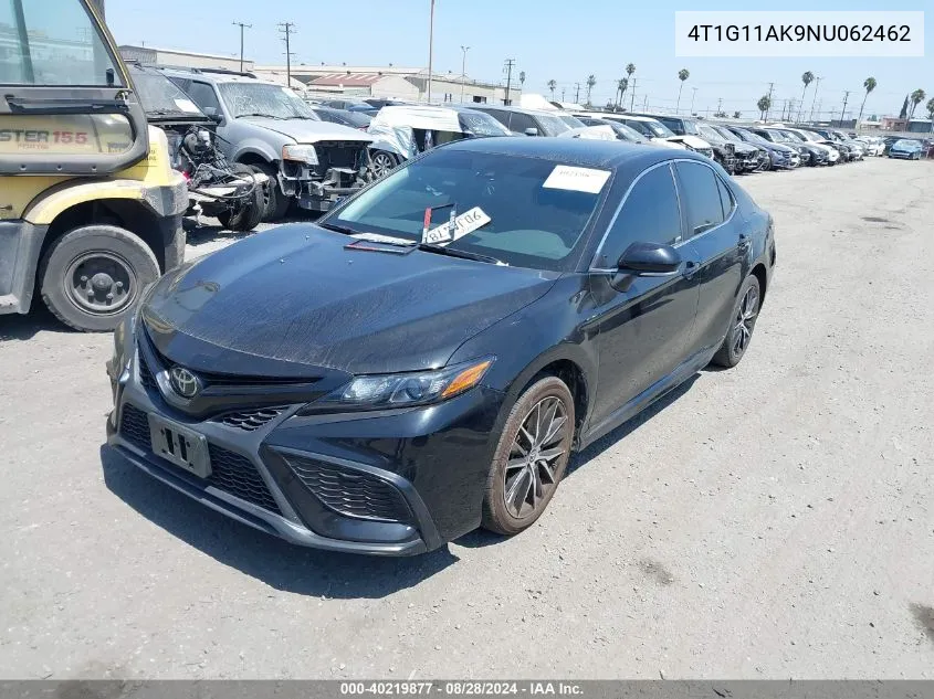 2022 Toyota Camry Se VIN: 4T1G11AK9NU062462 Lot: 40219877