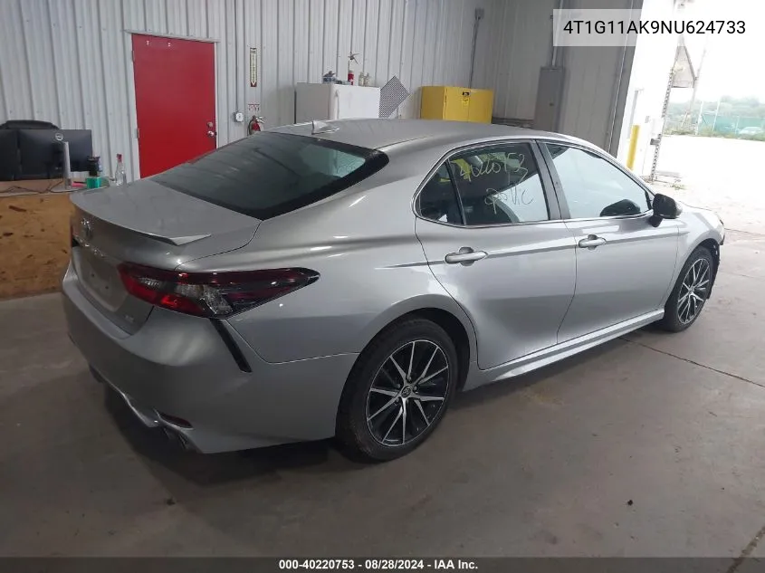 2022 Toyota Camry Se VIN: 4T1G11AK9NU624733 Lot: 40220753