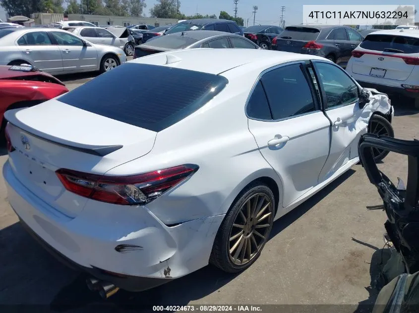 2022 Toyota Camry Le VIN: 4T1C11AK7NU632294 Lot: 40224673