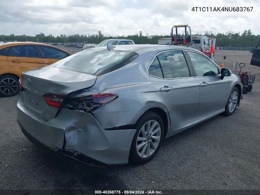 4T1C11AK4NU683767 2022 Toyota Camry Le