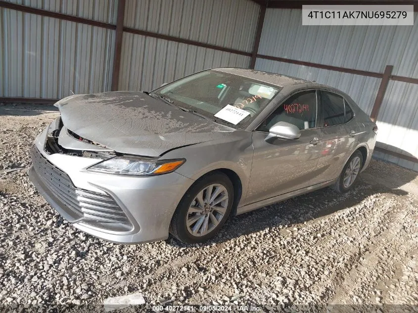 2022 Toyota Camry Le VIN: 4T1C11AK7NU695279 Lot: 40272141