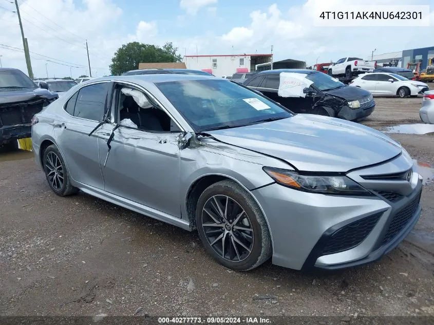 2022 Toyota Camry Se VIN: 4T1G11AK4NU642301 Lot: 40277773