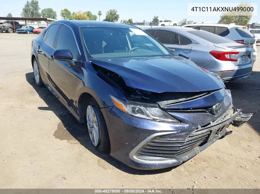 2022 Toyota Camry Le VIN: 4T1C11AKXNU499000 Lot: 40279050