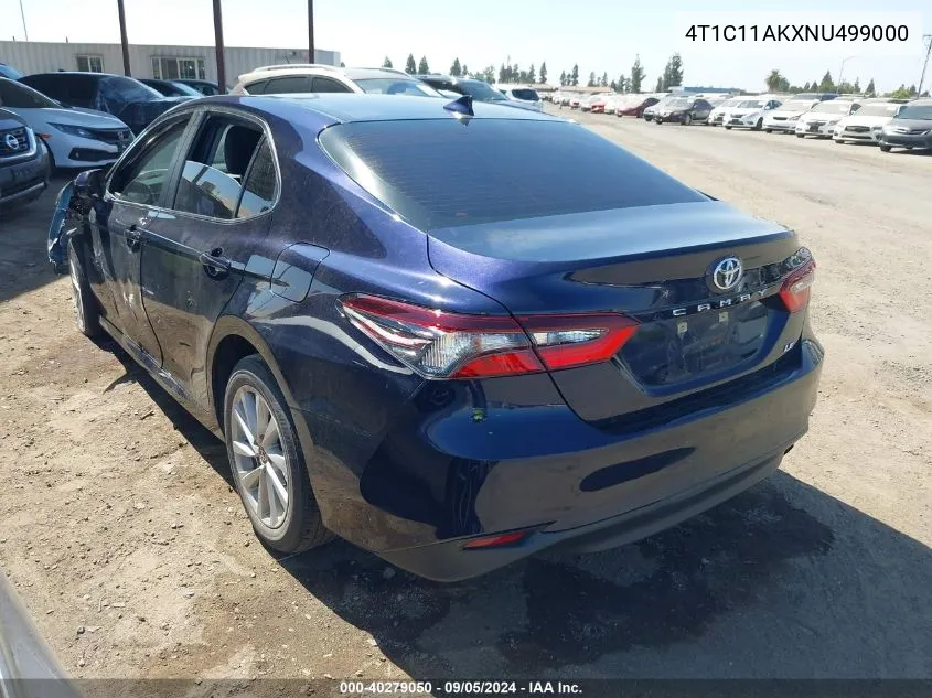 2022 Toyota Camry Le VIN: 4T1C11AKXNU499000 Lot: 40279050