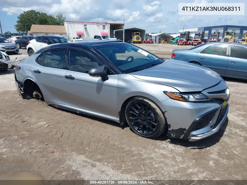 4T1KZ1AK3NU068311 2022 Toyota Camry Xse V6