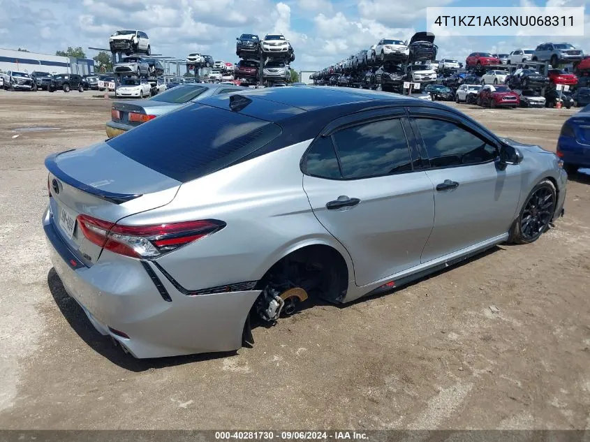 4T1KZ1AK3NU068311 2022 Toyota Camry Xse V6