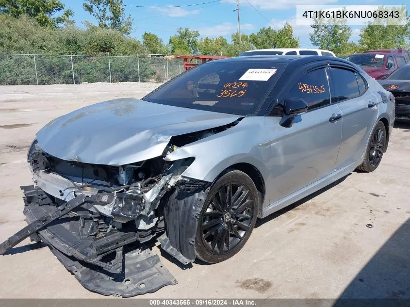 4T1K61BK6NU068343 2022 Toyota Camry Xse Awd