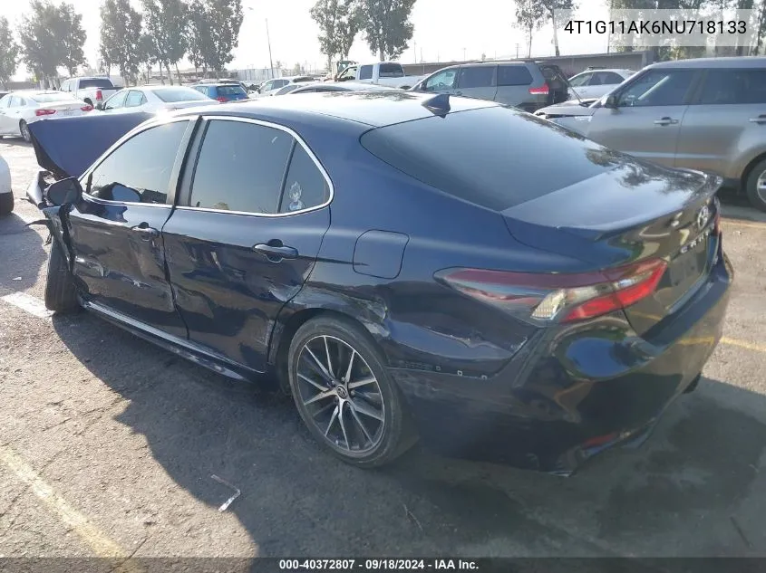 4T1G11AK6NU718133 2022 Toyota Camry Se