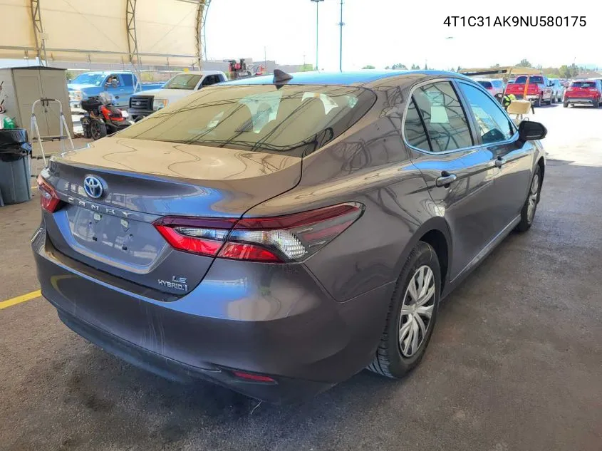 4T1C31AK9NU580175 2022 Toyota Camry Le