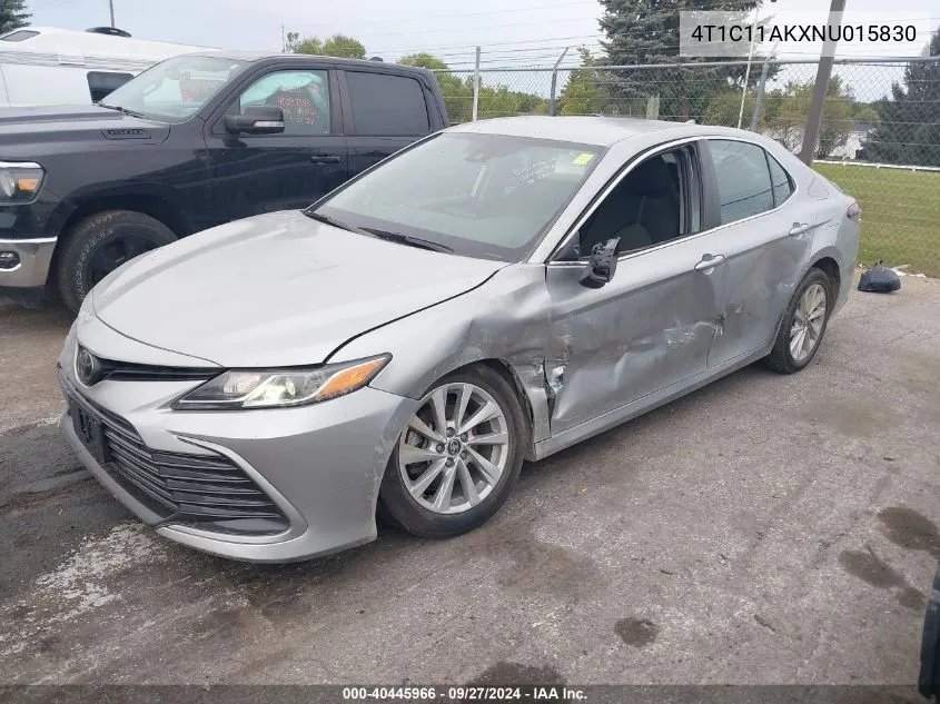 2022 Toyota Camry Le VIN: 4T1C11AKXNU015830 Lot: 40445966