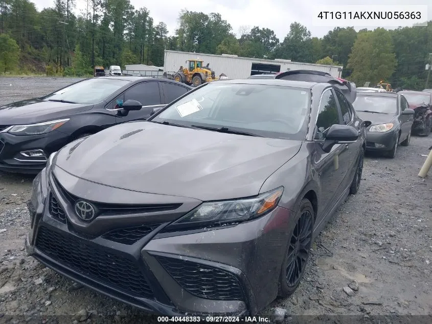 2022 Toyota Camry Se VIN: 4T1G11AKXNU056363 Lot: 40448383