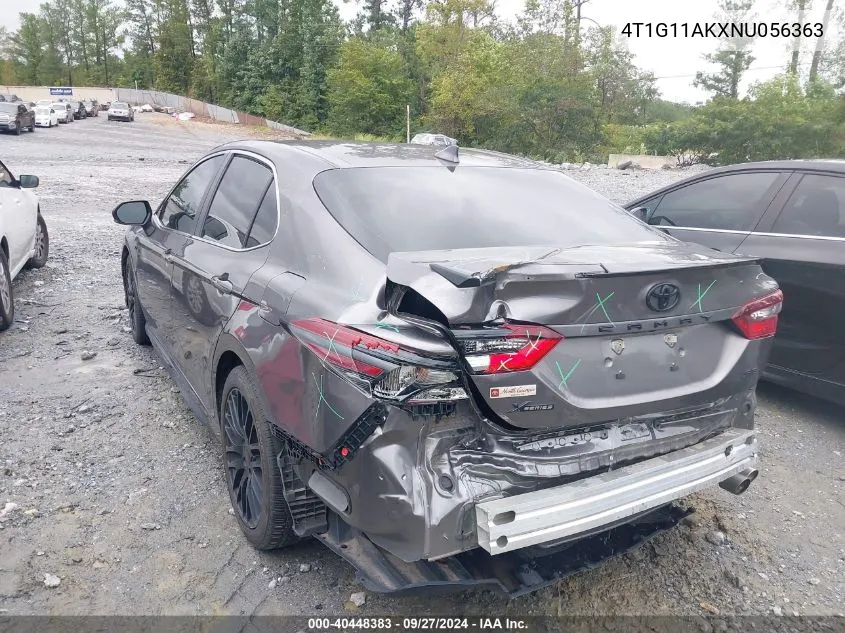 4T1G11AKXNU056363 2022 Toyota Camry Se