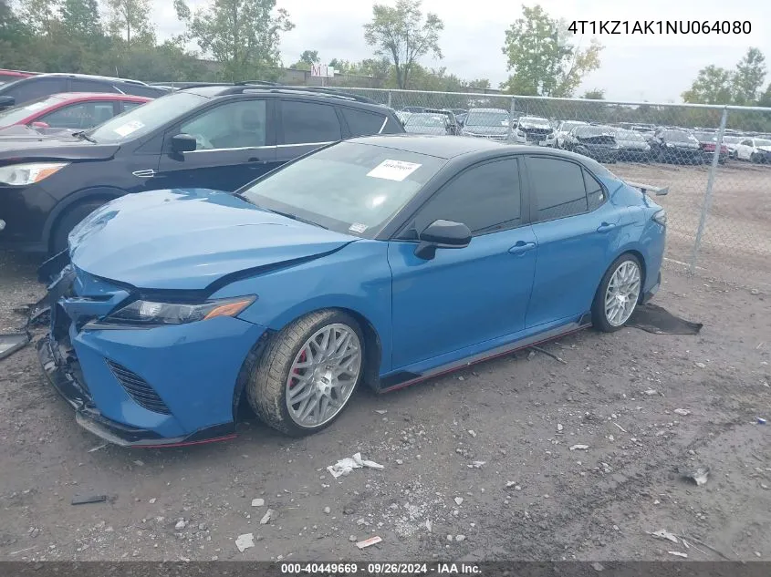 4T1KZ1AK1NU064080 2022 Toyota Camry Trd