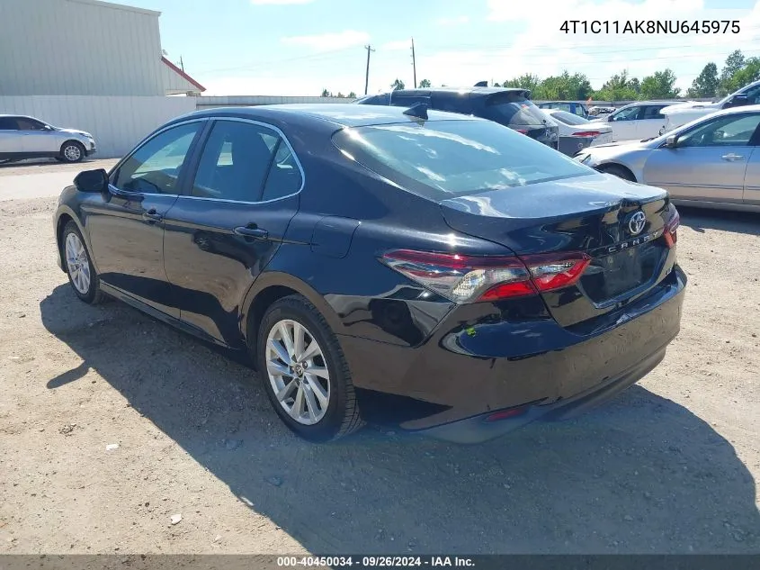 4T1C11AK8NU645975 2022 Toyota Camry Le