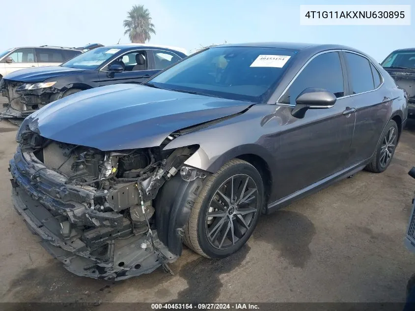 4T1G11AKXNU630895 2022 Toyota Camry Se