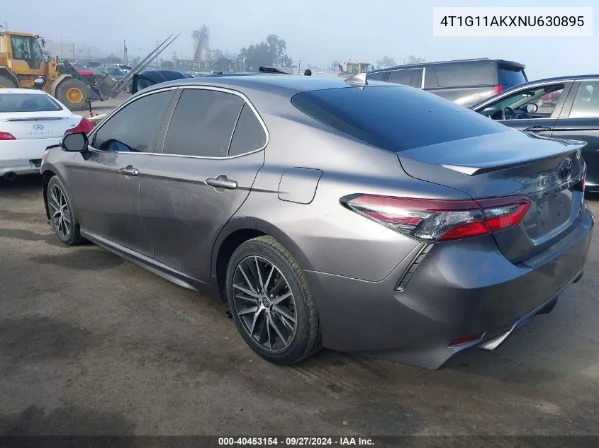 2022 Toyota Camry Se VIN: 4T1G11AKXNU630895 Lot: 40453154