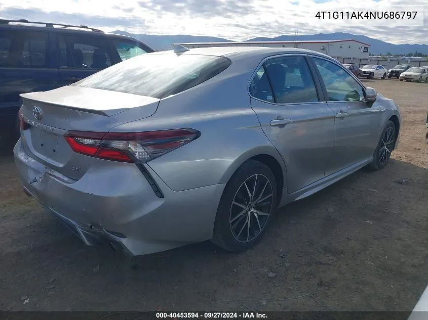 2022 Toyota Camry Se VIN: 4T1G11AK4NU686797 Lot: 40453594