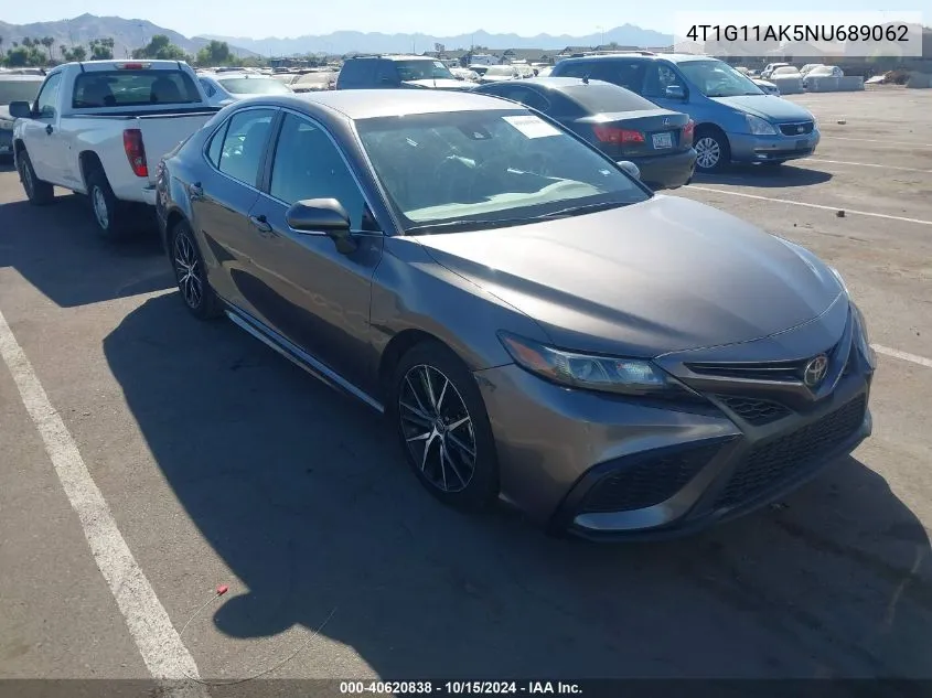 2022 Toyota Camry Se VIN: 4T1G11AK5NU689062 Lot: 40620838