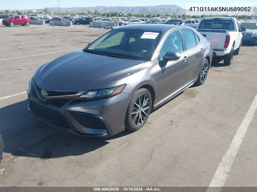 2022 Toyota Camry Se VIN: 4T1G11AK5NU689062 Lot: 40620838