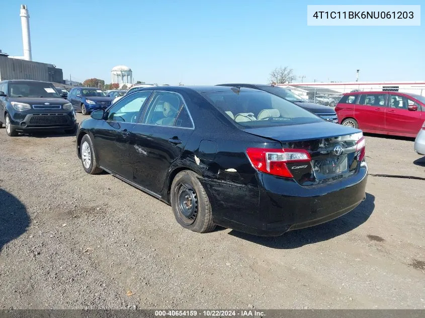 2022 Toyota Camry Le Awd VIN: 4T1C11BK6NU061203 Lot: 40654159