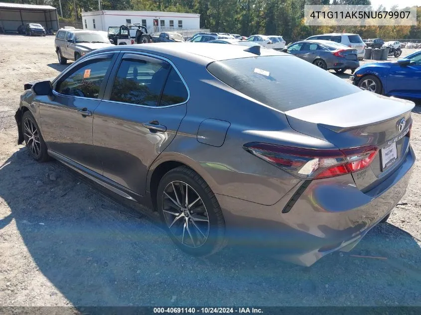 2022 Toyota Camry Se VIN: 4T1G11AK5NU679907 Lot: 40691140