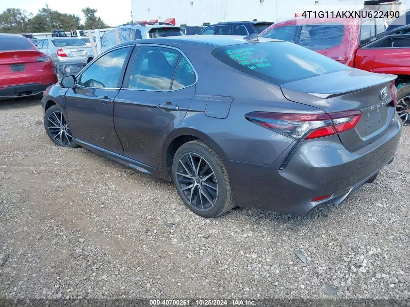 2022 Toyota Camry Se VIN: 4T1G11AKXNU622490 Lot: 40700261