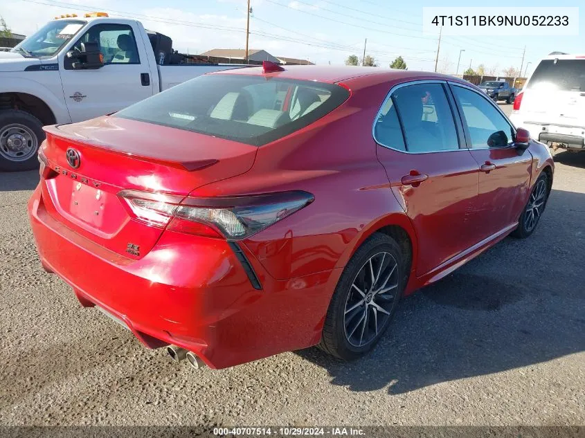 2022 Toyota Camry Se Awd VIN: 4T1S11BK9NU052233 Lot: 40707514