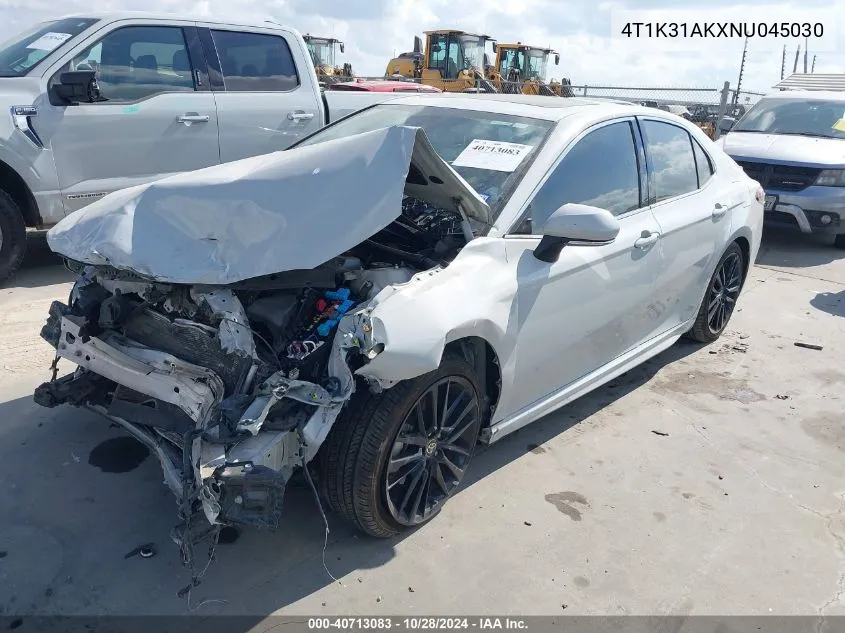 2022 Toyota Camry Xse Hybrid VIN: 4T1K31AKXNU045030 Lot: 40713083