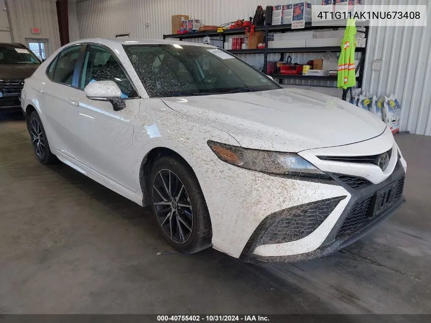 4T1G11AK1NU673408 2022 Toyota Camry Se