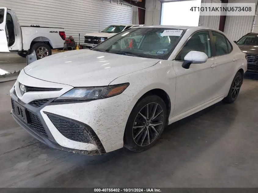 2022 Toyota Camry Se VIN: 4T1G11AK1NU673408 Lot: 40755402