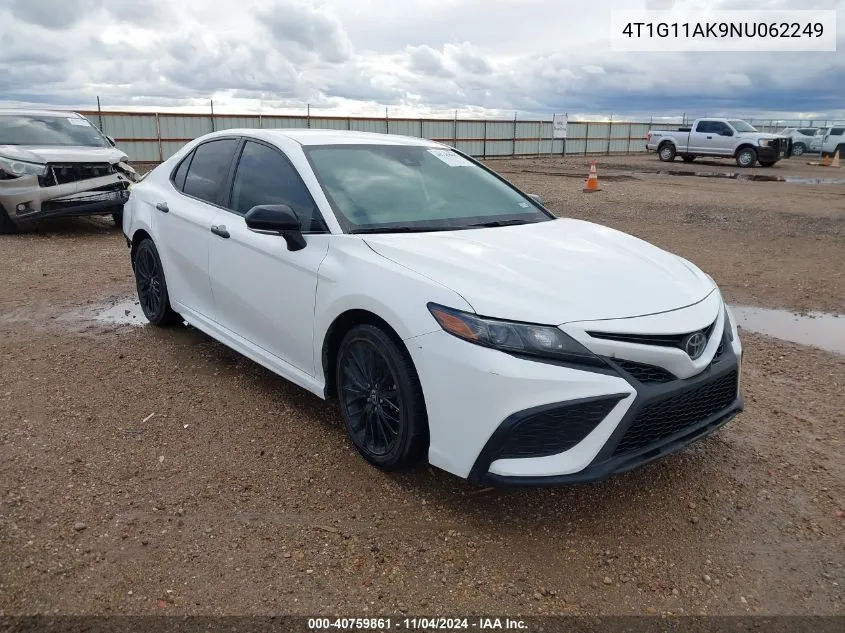 2022 Toyota Camry Se Nightshade Edition VIN: 4T1G11AK9NU062249 Lot: 40759861