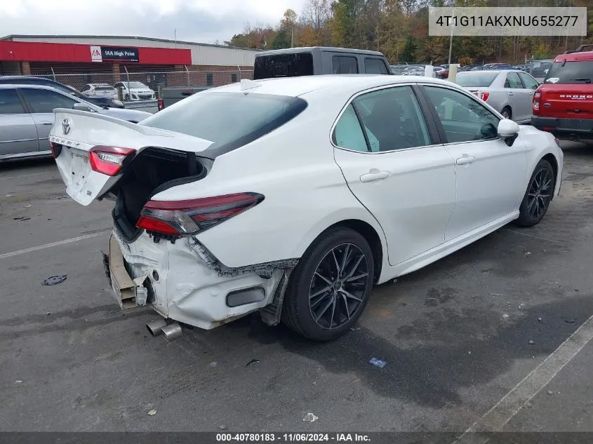 4T1G11AKXNU655277 2022 Toyota Camry Se