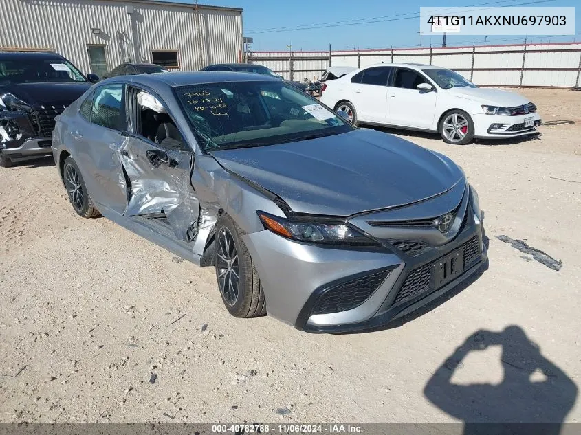 2022 Toyota Camry Se VIN: 4T1G11AKXNU697903 Lot: 40782788