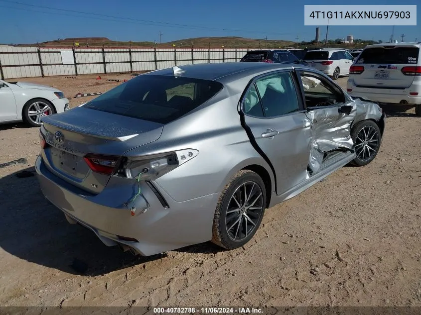 2022 Toyota Camry Se VIN: 4T1G11AKXNU697903 Lot: 40782788